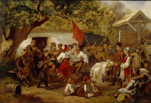 Le festin de mariage, 1860 - Ivan Ivanovich Sokolov