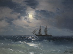 Brig Mercury - Ivan Konstantinovich Aivazovsky