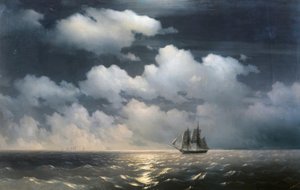 Brig Mercury attaqué par deux navires turcs - Ivan Konstantinovich Aivazovsky