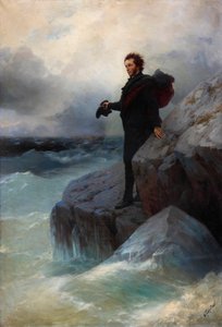 Adieu, élément libre, ô mer ! Alexandre Pouchkine sur la mer Noire, 1877 - Ivan Konstantinovich Aivazovsky