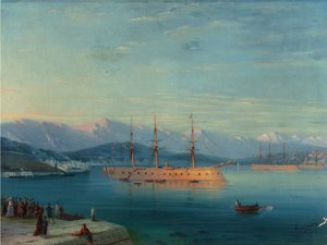 Départ des navires français de la mer Noire 1871 - Ivan Konstantinovich Aivazovsky