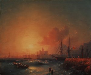 Malaga, 1854 - Ivan Konstantinovich Aivazovsky