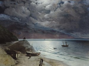 Nuit à Gourzouf - Ivan Konstantinovich Aivazovsky