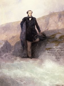 Pouchkine (1799-1837) sur le rivage de la mer Noire, 1897
