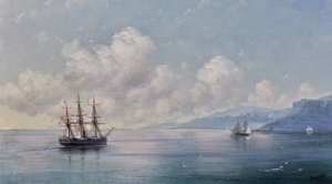 Navire au large de la côte de Crimée, 1881