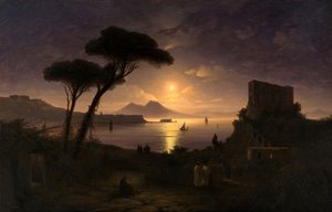 La Baie de Naples par nuit de lune, 1842