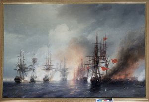 La bataille de Sinop le 30 novembre 1853 - Ivan Konstantinovich Aivazovsky
