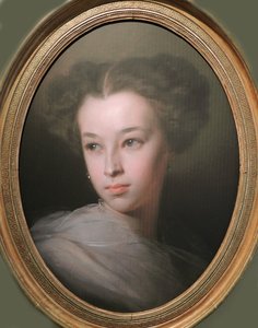 Portrait de Natalia Alexandrovna Pouchkina, comtesse de Merenberg 1836-1913, fille du poète, 1849