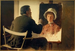 Kramskoi, portraiturant sa fille - Ivan Nikolaevich Kramskoy