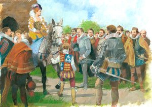 Élisabeth I accueillie au château de Kenilworth, années 1570, vers 1990-2010