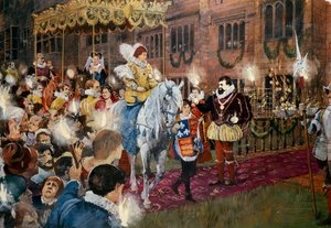 Robert Dudley accueillant la reine Élisabeth I au château de Kenilworth, Warwickshire, juillet 1575 - Ivan Lapper