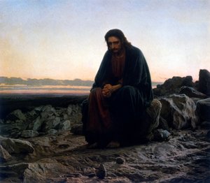 Christ dans le désert ou Christ dans le désert - Ivan Nikolaevich Kramskoy