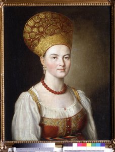 Portrait de femme en costume russe - Ivan Petrovich Argunov