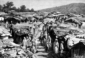 Le quartier Beni-Ramasses, Constantine, Algérie, 1895
