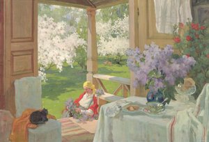 À la maison de campagne - Ivan Silych Goriuschkin-Sorokopudov