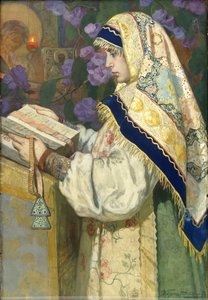 La jeune fille en prière