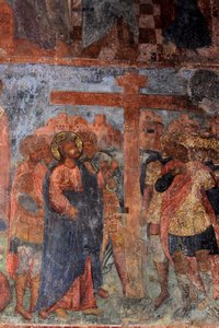 Fresque dans la cathédrale de Notre-Dame du Signe, Novgorod, début du 18e siècle