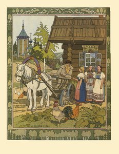 Illustration pour le conte de fées La Plume de Finist le Faucon, 1901-1902 - Ivan Yakovlevich Bilibin
