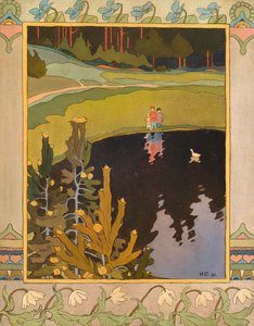 Illustration du conte de fées Le Canard blanc, 1901 - Ivan Yakovlevich Bilibin
