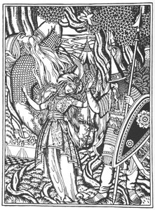 Ilya Muromets et la femme de Svyatogor, 1912 - Ivan Yakovlevich Bilibin