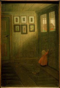 La fille à la porte