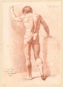 Homme nu debout, vu de dos (1er prix 1805) - Izaak Riewert Schmidt