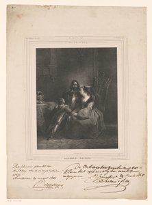 Albrecht Beiling prend congé de sa femme et de son enfant