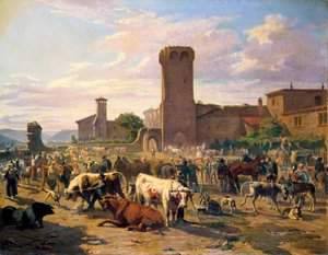 Marché aux bestiaux à L