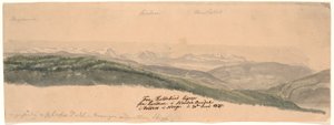 De Koldekind droit depuis Lundene dans la vallée de Norde Oure à Valdres en Norvège - Johan Christian Dahl