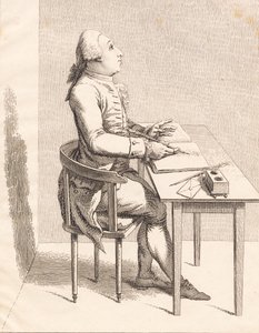 Un homme à un bureau - J.F. Clemens