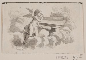 Un génie ailé nu - J.F. Clemens