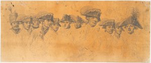 Frederik le Grand rentre après une revue à Potsdam - J.F. Clemens