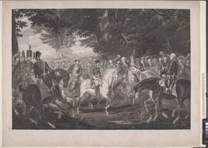 Frederik d. Store rentre après une revue à Potsdam