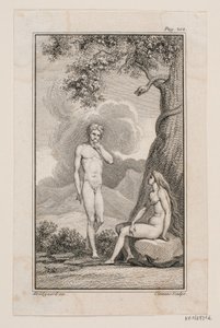 Illustration pour "Adam et Ève" de Johannes Ewald IV - J.F. Clemens