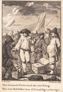 Peder Paars après le Naufrage sur Anholt - J.F. Clemens