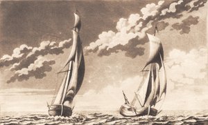 Suite de navires. 2 yachts