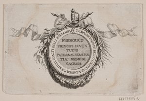 Vignette avec médaille - J.F. Clemens