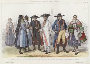Race caucasienne, Teutons, Allemands du Nord - J.L. (after) Williams