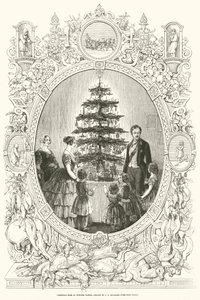 Arbre de Noël au château de Windsor (gravure) - J.L. (after) Williams