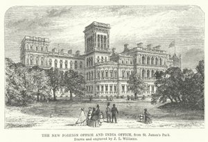 Le nouveau Foreign Office et India Office, depuis St James