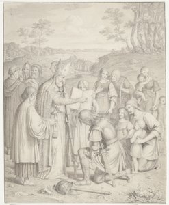 Le premier baptême chrétien des Danois - J.L. Lund