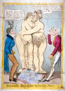 Statues prévues pour Waterloo Place, 1821 - JL Marks