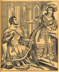 Ivanhoe : Sir Brian de Bois Guilbert et Rebecca - JL Marks