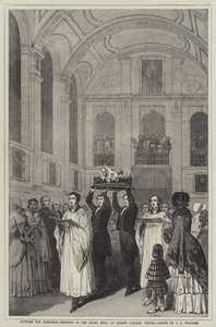 Images pour Noël, apportant la tête de sanglier, au Queen