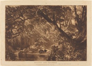 Aesacus et Hesperie, publié 1819 - Joseph Mallord William Turner