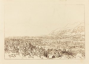 Chaîne des Alpes de Grenoble à Chambéry, publiée en 1812 - Joseph Mallord William Turner
