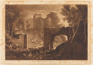 Porte Est, Winchelsea, publié en 1819 - Joseph Mallord William Turner