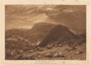 Hind Head Hill, publié en 1811 - Joseph Mallord William Turner