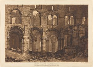 Cathédrale de Holy Island, publiée en 1808