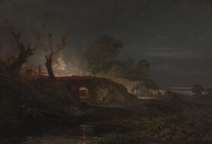 Four à chaux à Coalbrookdale, vers 1797 - Joseph Mallord William Turner